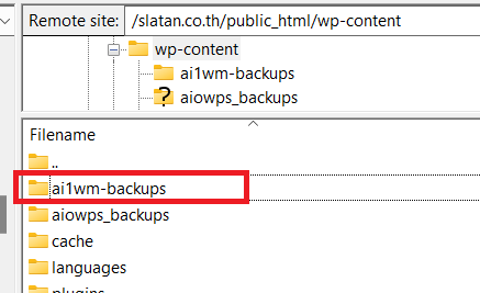 วิธี Import WordPress ผ่าน FTP