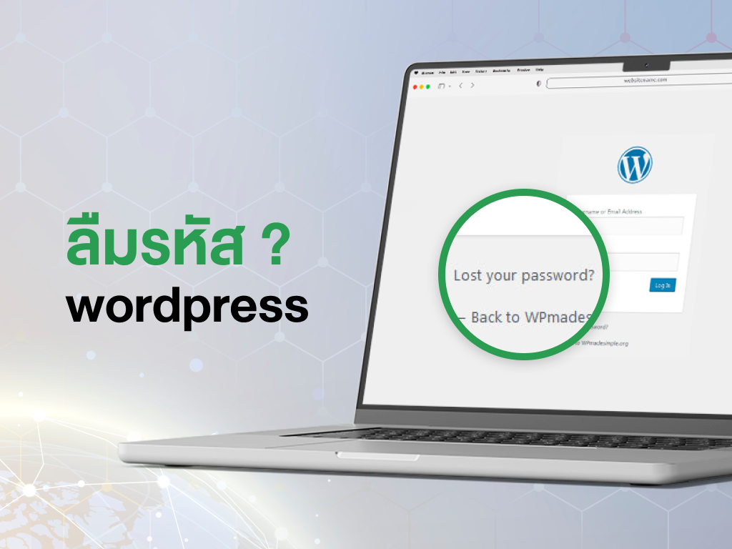 ลืมรหัส wordpress ทำอย่างไร 5 กระบวนท่า วิธีการกู้รหัส