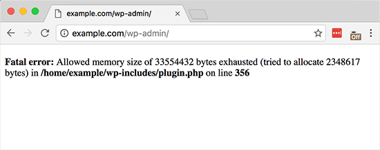 Allowed Memory Size Exhausted.