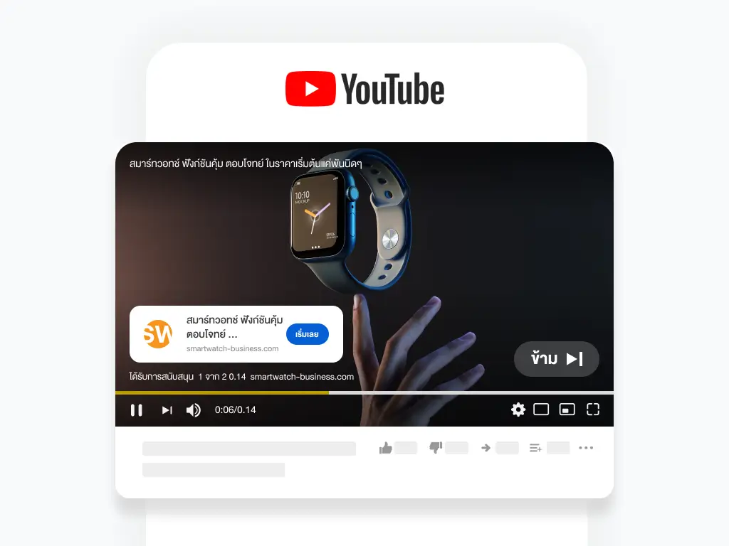 รับทำโฆษณา YouTube Ads รับทำโฆษณา YouTube Ads