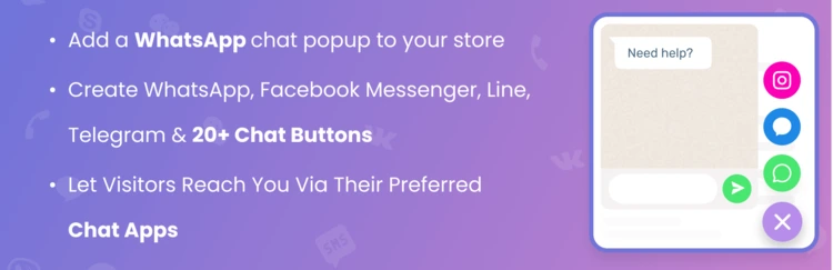 ปลั๊กอิน Chaty : Floating Chat Widget ปลั๊กอิน Chaty : Floating Chat Widget