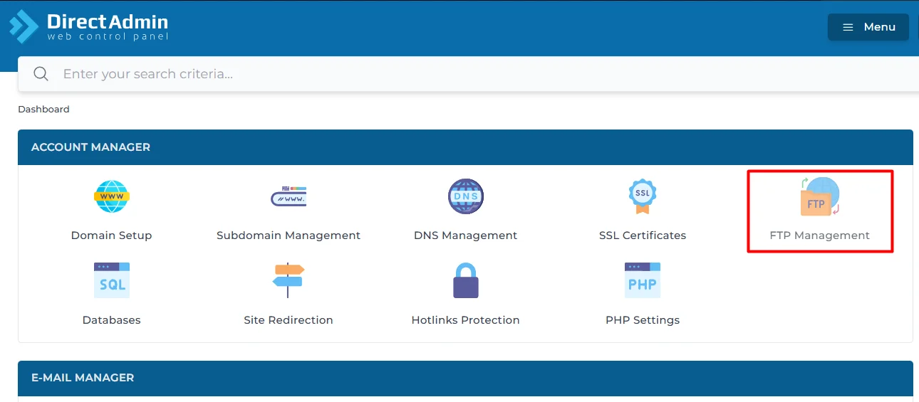 วิธีติดตั้ง WordPress ผ่าน FTP ขั้นตอนที่ 1