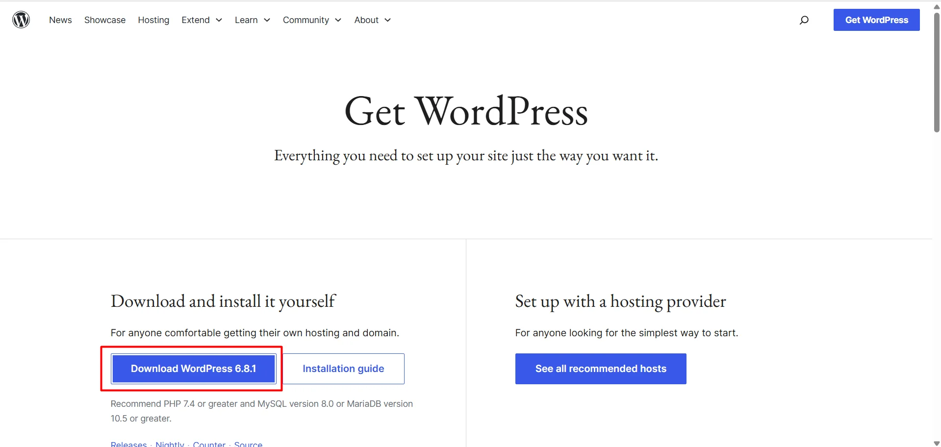วิธีติดตั้ง WordPress ผ่าน FTP ขั้นตอนที่ 2