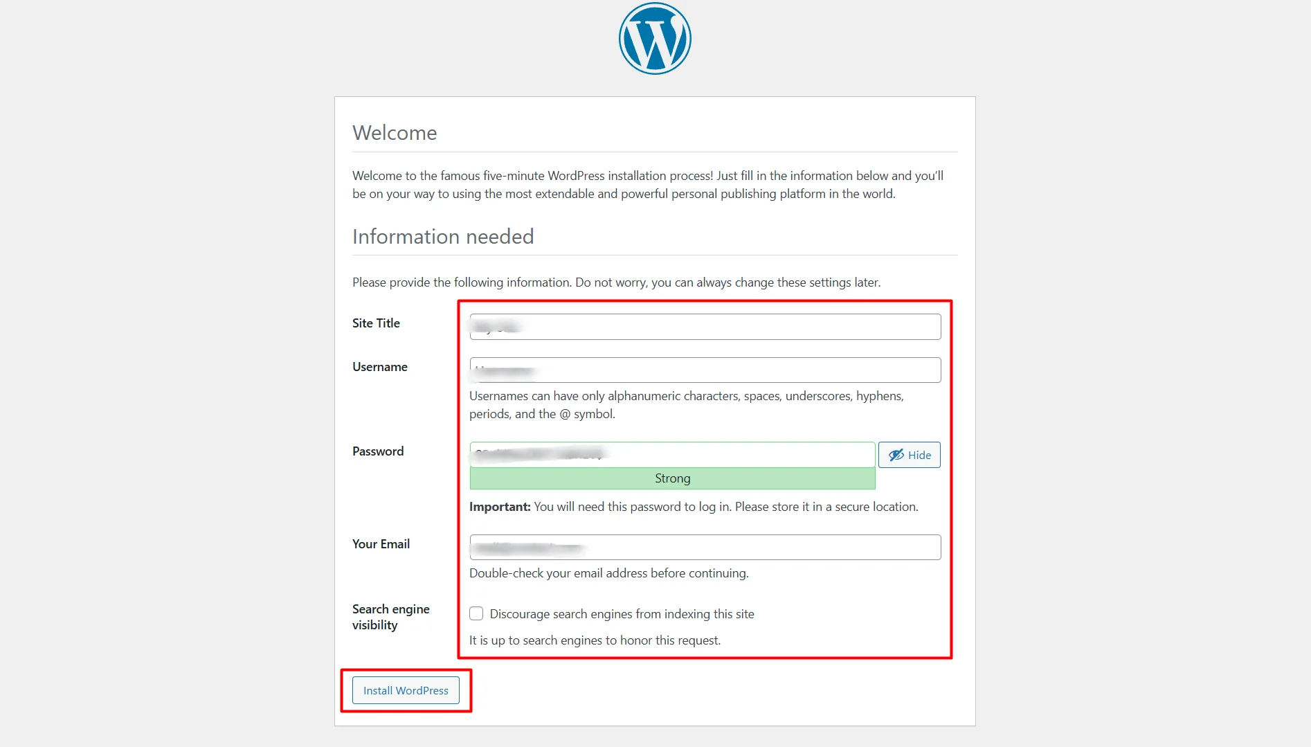 วิธีติดตั้ง WordPress ผ่าน FTP ขั้นตอนที่ 5