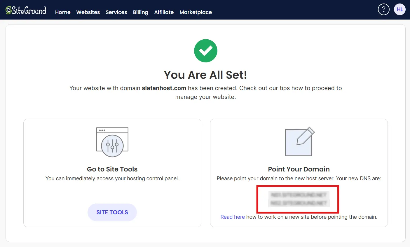 วิธีติดตั้ง WordPress บน Siteground ขั้นตอนที่ 4