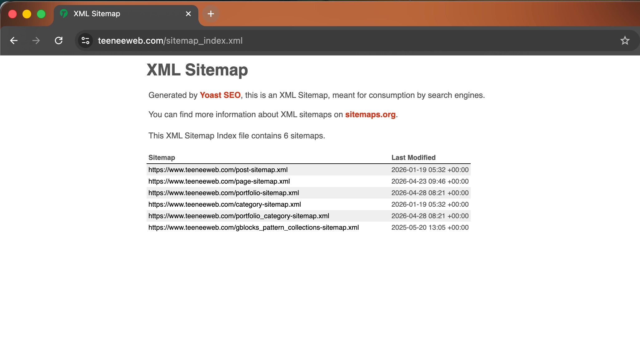 สร้าง Sitemap